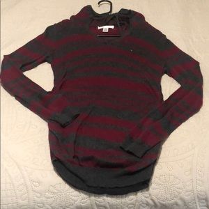 Motherhood Maternity - Striped Lightweight Hoodie